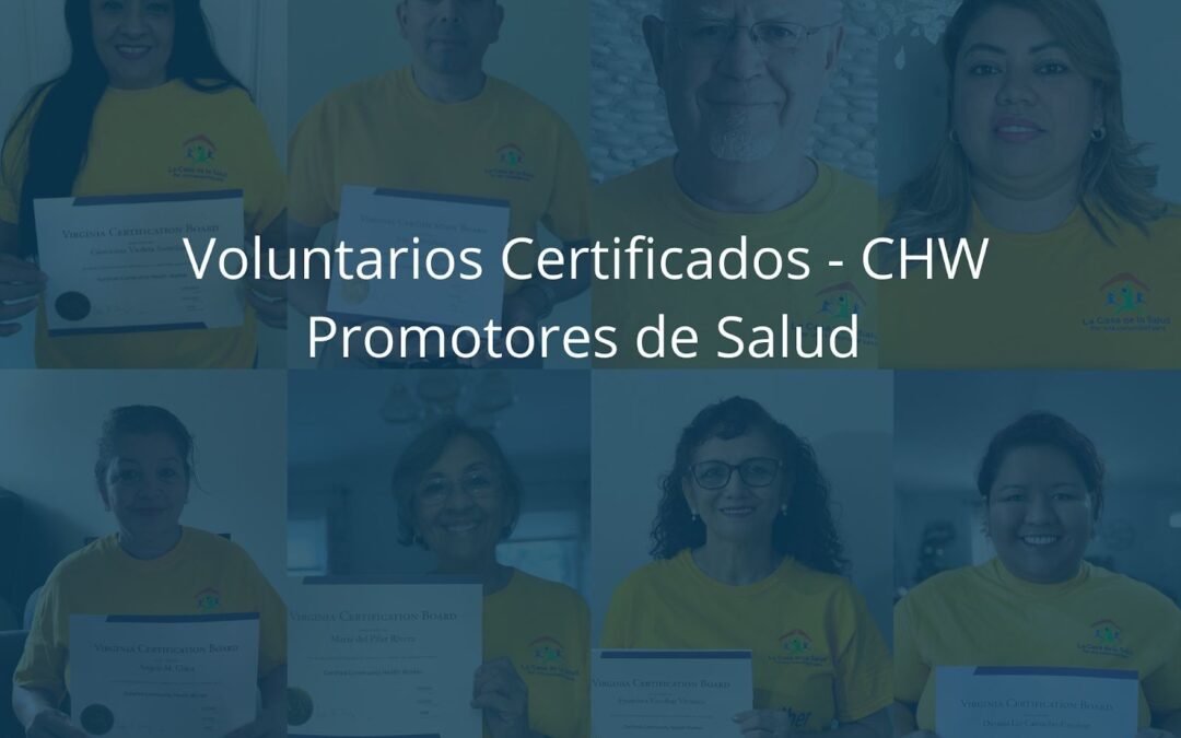 Eight Certified Health Promoters (CHWs) in 2020, from a group of 30 volunteers at LCS.​
